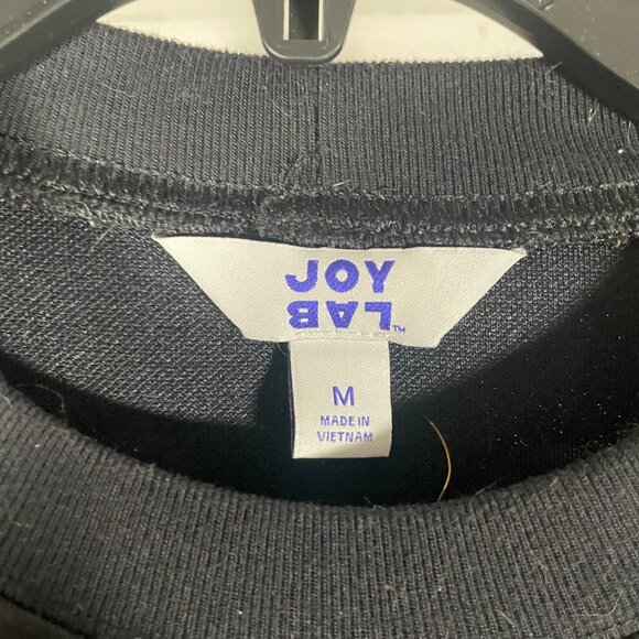 JOY LAB Black Polka Dot Open Elbow Sweater-S - Picture 3 of 4